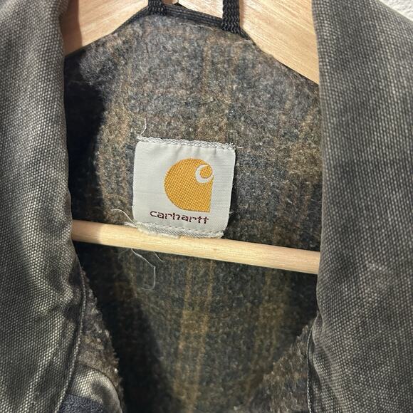 Vintage Carhartt Blanket-Lined Detroit Jacket “Petrol” J97 - Picture 8 of 10